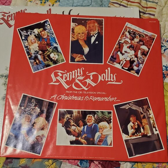80's Kenny & Dolly "Once Upon a Christmas" Christmas Record - 80's Christmas - Picture 4 of 7